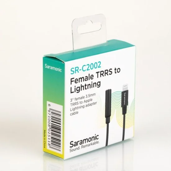 saramonic 3.5mm Female TRRS to Lightning Adapter Cable